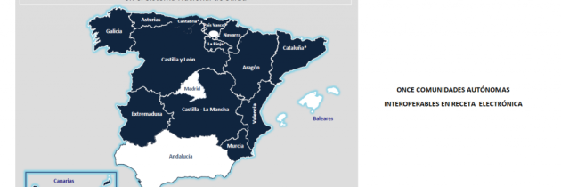 Once comunidades autónomas Interoperables en receta electrónica