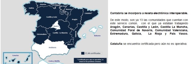 Cantabria se incorpora a receta electrónica interoperable