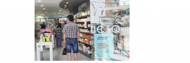 Las farmacias turolenses distribuyen mascarillas a la población mayor de 65 años y pacientes vulnerables