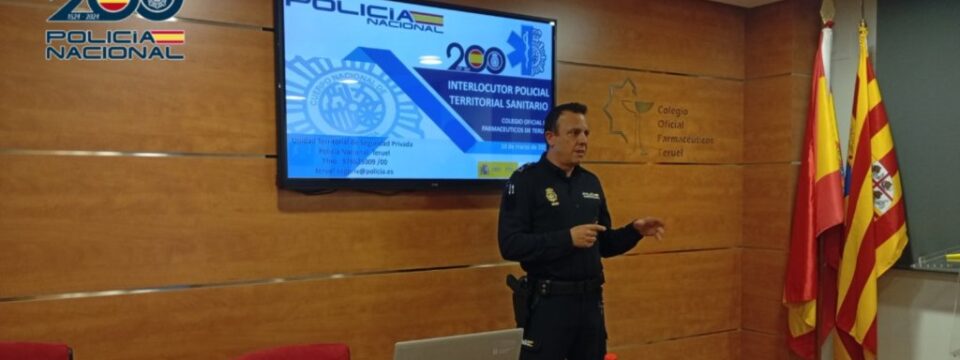 El COFTeruel refuerza la prevención de agresiones con una formación especializada impartida por el Interlocutor Policial Sanitario
